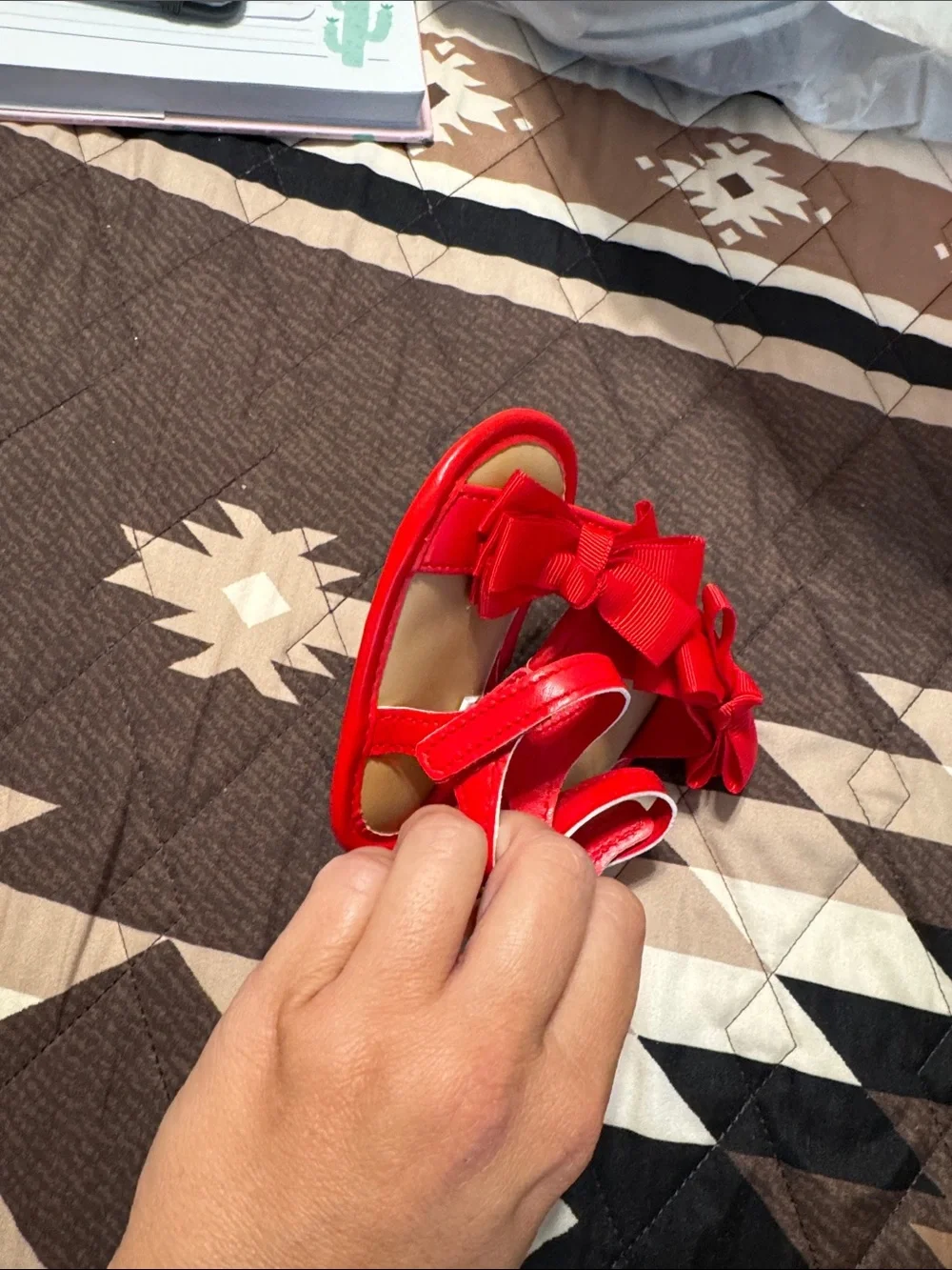 Red Girls' Bow Mary Jane & Sandal Set - Kids Shoes